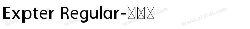 Expter Regular字体转换